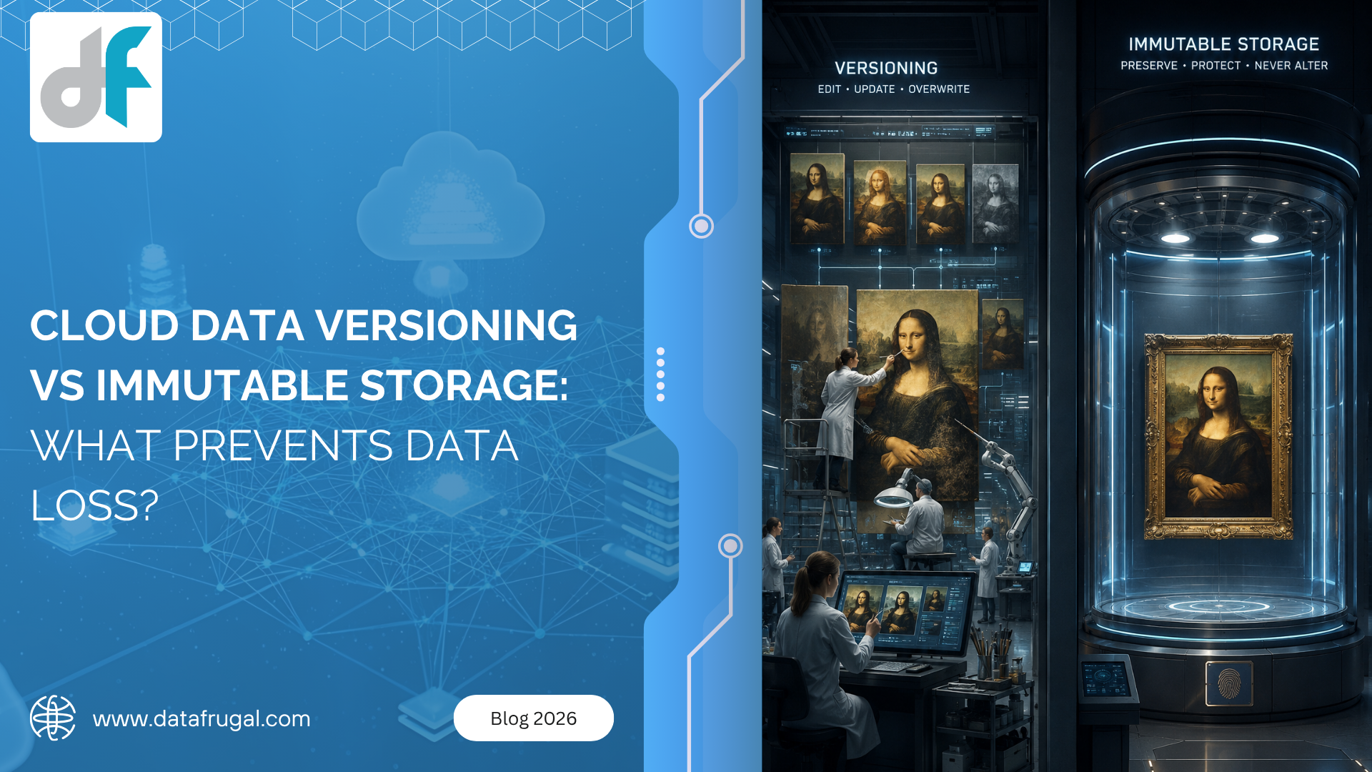 Cloud data versioning vs immutable storage